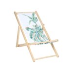 Chilienne haloma ? motifs tropicaux ? 1265 x 59 - taille: 126x59cm - coloris: blanc