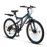 Vlo vtt - chillaxx falcon - 26 pouces - 21 vitesses - noir - bleu - frein  disque