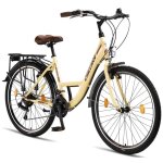Chillaxx strada premium city bike - 26 pouce beige frein en v