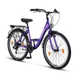 Chillaxx strada premium city bike - 26 pouce violet frein en v
