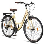 Chillaxx strada premium city bike - 28 pouce beige frein en v