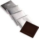 Chocolat noir feuille dargent paquet de 1 kg (145 pices) 7 g de chocolat napolitain