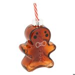 Chope pain d�pice h. 195cm verre marron - feeric lights & christmas