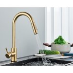 Chrome nickel retirer robinet de cuisine robinet mitigeur poign�e unique cuisine eau m�langeur robinet ...