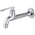 Chrome robinet en laiton lessive salle de bains montage mural lave - linge robinet ext�rieur jardin tuyau ...
