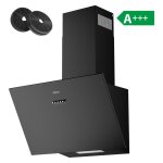 Ciarra hotte aspirante incline 60cm a + + + 650m3 / h avec filtre au charbon recyclage ou evacuation ...