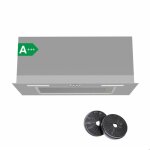 Ciarra hotte groupe filtrant 60cm a + + + 650m3 / h 3 vitesses recyclage ou evacuation inox cd6926as