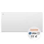Ciarra radiateur Électrique fixé inertie sèche céramique 2000w surface de chauffe 30m2 4 modes programmable ... Ciarra radiateur Électrique fixé inertie sèche céramique 2000w surface de chauffe 30m2 4 modes programmable ...