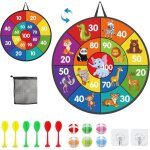 Cible de fl�chettes pour enfants - pliable - cible de fl�chettes avec balles - jeu de fl�chettes - pour ...