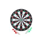Cible de fl�chettes - master - master darts - 6 fl�ches - tableau en carton - 41cm