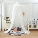 Ciel de lit pour bb enfants moustiquaire ronde rideau baldaquin dme princesse tente de lit dressing ...