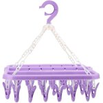 Cintre chaussettes avec 32 pinces et crochet pivotant pour chaussettes et sous - vtements label Cintre chaussettes avec 32 pinces et crochet pivotant pour chaussettes et sous - vtements label