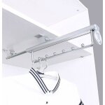 Cintre coulissant pour vtements robustes porte - pantalons armoire tlescopique tringle darmoire t - ...