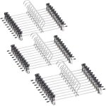 Cintres m�tal avec clips ajustables ? cintres pour pantalon et jupe anti - rides gain de place paquet ...