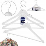 Cintres rotatifs v�tements blancs 42x24cm 3pcs. � la garde - robe