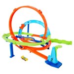Circuit de bille - hot wheels - hxm94 - loop cyclone challenge - 1 voiture - 4 ans et plus