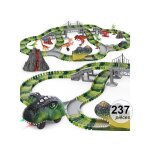 Circuit lectrique modulable - 237 pices voiture dino personnages et dcorations kit de construction ...