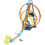 Circuit track builder triple looping hot wheels gyp65 - jouet pour enfant - blanc - 35 pices
