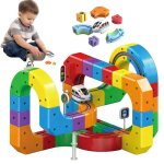 Circuit de train �lectrique 81 pi�ces circuit flexible circuit � embo�ter pour enfants jeu de construction ...