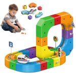 Circuit de train �lectrique flexible 51 pi�ces circuit � embo�ter parcours 3d d�fiant la gravit� et voiture ...