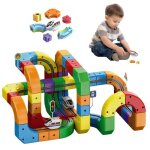 Circuit de train �lectrique magn�tique jeu de construction circuit flexible 123 pcs train motoris� d�fiant ...