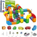 Circuit voiture lectrique 123pcs piste flexible crative train usb rechargeable construction modulable ...