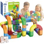 Circuit voiture �lectrique magn�tique 123 pi�ces construction cr�ative de pistes modulaires avec train ...