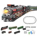 Circuit voiture enfant 28pcs jouets en patchwork pour train  vapeur patchwork de rails diy avec musique ...