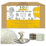 Cire de colza sans ogm pour la fabrication de bougies moul�es cire � bougie (3kg)