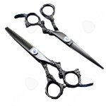 Ciseaux de coiffure 2 pcs coiffeur ensembles kit en acier inoxydable ciseaux de coiffure amincissants ... Ciseaux de coiffure 2 pcs coiffeur ensembles kit en acier inoxydable ciseaux de coiffure amincissants ...