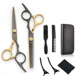 Ciseaux coiffure8pc kit de ciseaux de dspaissirciseaux de coiffure professionnel kit ciseaux de coiffure ...