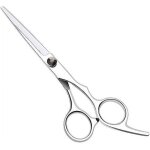Ciseaux de coupe de cheveux ciseaux de barbier en acier inoxydable de 68 pouces pour femmes hommes et ... Ciseaux de coupe de cheveux ciseaux de barbier en acier inoxydable de 68 pouces pour femmes hommes et ...