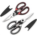 Ciseaux cuisine ciseaux cuisine robustes professionnel acier inoxydable ciseauxmultiusage ciseaux avec ...