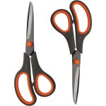 Ciseaux - einnenffer - lot de 2 - 20 cm - lames en titane - poignées confortables Ciseaux - einnenffer - lot de 2 - 20 cm - lames en titane - poignées confortables