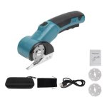 Ciseaux �lectriques sans fil double lame coupe - carton rechargeable 5v 2000 mah avec verrouillage de ...