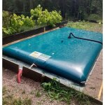 Citerne souple 20m3 / 20 000l - rcuprateur eau de pluie - bche souple en pvc - traite anti uv - autoportan ...