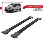 Pour citroen berlingo 3 2019 - 2023 barres de toit fly modèle railing porte - bagages de voiture - noir ... Pour citroen berlingo 3 2019 - 2023 barres de toit fly modèle railing porte - bagages de voiture - noir ...
