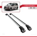 Compatible avec citroen berlingo 3 (k9) 2019 - 2022 ace - 1 barres de toit railing porte - bagages de ...