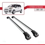 Compatible avec citroen c3 picasso 2009 - 2017 ace - 1 barres de toit railing porte - bagages de voiture ...