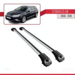 Compatible avec citroen c5 ii tourer 2008 - 2018 ace - 1 barres de toit railing porte - bagages de voiture ...