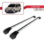 Pour citroen nemo 2007 - 2024 barres de toit ace - 1 railing porte - bagages de voiture / gris