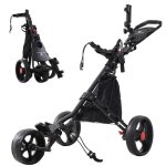 Citysports chariot de golf pliable  3 roues - poigne rglable - porte - parapluie amovible - sac - ...