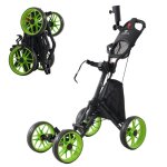 Citysports chariot de golf pliable  4 roues - poigne rglable - porte - parapluie amovible - sac - ...