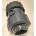 Clapet anti - retour � ressort ff � visser 63 dn50 - 2 en pvc gris pn 16