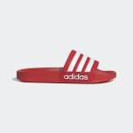 Claquette - adidas - adilette shower - rouge - plastique - confort l�ger