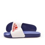 Claquettes blanc / bleu homme adidas adilette shower hq6885
