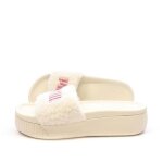 Claquettes blanches / roses femme puma marshmal