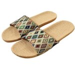 Claquette femmeclaquette mode femme en lin avec supportantid�rapant claquette femme de plage de piscine ...