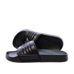 Claquettes noir gar�on kappa logo sarty kid