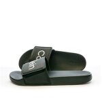 Claquettes noir homme calvin klein jeans pool slide